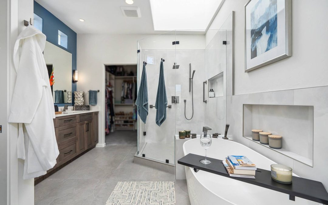 Making a small bathroom feel deep, not cramped
